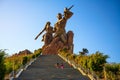 Statue called Monument of the African Renaissance located in Dakar, Senegal