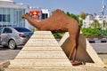 The statue of a camel in Sharm El Sheikh, Egypt