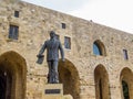 Statue of Camille Chamoun, Fakhreddine II Palace, Deir Al-Qamar, Lebanon Royalty Free Stock Photo