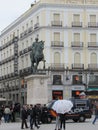 Statue of Carlos III in Puerta del Sol in Madrid, Spain Royalty Free Stock Photo