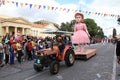 Statue on Carnival Procession. Royalty Free Stock Photo