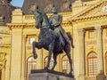 Statue of carol on the horse from Bucharest