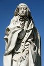 Statue of Catherine da Siena in Rome Royalty Free Stock Photo