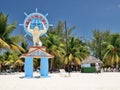 A statue in Cayo Blanco at Cuba. Royalty Free Stock Photo