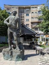 Statue in the center of the city of Shkoder in Albania