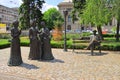 Statue in the center of Ploiesti Royalty Free Stock Photo