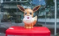 Statue of the character Eevee from the Video Game PokÃÂ©mon