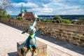 Statue of characters of a german children tv show, at erfurt, thuringia, germany