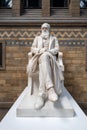 Statue of Charles Darwin at the Natural History Museum in London