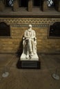 Statue of Charles Darwin in the Science Museum