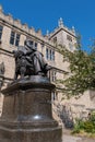 Statue of Charles Darwin Shrewsbury Shropshire September 2020 Royalty Free Stock Photo