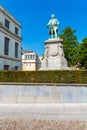 Statue Charles de Lorraine on Museumstraat, Brussels, Belgium