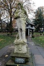 Statue of Charles II of England by the Danish sculptor Caius Gabriel Cibber, located in Soho Square, London