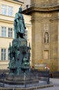 Statue of Charles IV king of Czech kingdom, Prague, Czech Republic. Tourism and travel. Royalty Free Stock Photo