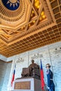 Statue of Chiang Kai-shek in the National Taiwan Democracy Memorial Hall Royalty Free Stock Photo