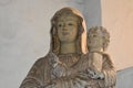 Statue of Child Jesus in lap of his mother Royalty Free Stock Photo