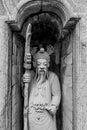 Statue of Chinese soldier in Thai temple