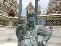 Statue of Chinese warrior at Wat Arun - Temple of Dawn