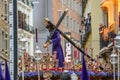 The statue of Christ leaving the church