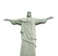Statue of Christ the Redeemer, One of the New 7 Wonders of the World, Corcovado Mountain in Rio de Janeiro, Brazil Royalty Free Stock Photo