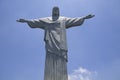 Statue of Christ the Redeemer in Rio de Janeiro Brazil with the blue sky in the background Royalty Free Stock Photo