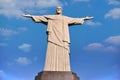 Statue of Christ the Redeemer in Rio de Janeiro. Tourist point of Rio de Janeiro - Brazil Royalty Free Stock Photo