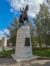 Statue of King Christian X in Aarhus, Denmark