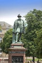 Statue of Christoph Duke of Wuerttemberg on Caste Square Schlossplatz , Stuttgart, Germany Royalty Free Stock Photo