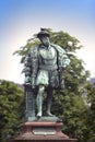 Statue of Christoph Duke of Wuerttemberg on Caste Square Schlossplatz , Stuttgart, Germany Royalty Free Stock Photo