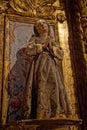 Statue in the church of the Monastery San Salvador de Valdedios, Asturias