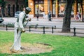 Statue at city hall square park in Subotica, Serbia