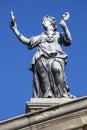 Statue on the Clarendon Building in Oxford