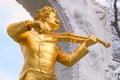 Statue of Johann Strauss, Stadtpark in Vienna, Austria Royalty Free Stock Photo