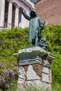 Statue of Cola Di Rienzo by Girolamo Masini erected In 1877 at the Capitoline Hill in Rome