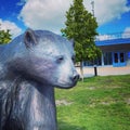 Bear statue at Kenora Visitor Centre Royalty Free Stock Photo