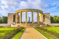 Statue Colonade World War 2 Cemetery Normandy France