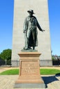 Statue of Colonel William Prescott, Charlestown, Boston Royalty Free Stock Photo
