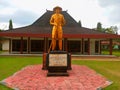The Statue of the Commander of the Indonesian Armed Forces General Soedirman. Royalty Free Stock Photo