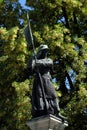 Statue commemorated to Zurich women who defended the city during the siege of Zurich Royalty Free Stock Photo