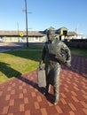 Statue commemorates Fremantle migrants Royalty Free Stock Photo