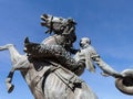 Statue commemorates rodeo in Prescott, Arizona Royalty Free Stock Photo