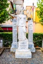 Statue commemorating fellow citizens in Grottaferrata, Italy