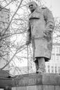 Statue Commemorating Winston Churchill In Prague