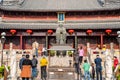 Statue of Confucius, a Chinese philosopher and politician of the Spring and Autumn period. Located in Temple Fuzimiao, Nanjing,