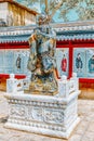 Statue of Confucius, the great Chinese philosopher in Temple of Confucius at Beijing Royalty Free Stock Photo