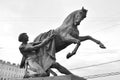 Statue of the conquest of a horse on the Anichkov Bridge.