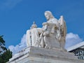 Statue of Contemplation of Justice, United States Supreme Court Royalty Free Stock Photo