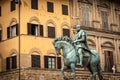 Statue of Cosimo I de Medici Grand Duke of Tuscany - Florence Italy Royalty Free Stock Photo