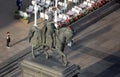 Statue of count Josip Jelacic on main square in Zagreb