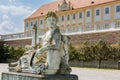 Statue in the courtyard of the castle Schloss Hof, Austria Royalty Free Stock Photo